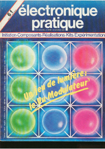 Electronique pratique n°10 novembre 1978