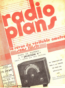 Radio Plans n°1 novembre 1933