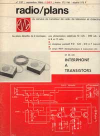 Radio Plans n°227 septembre 1966