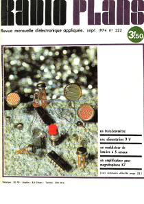 Radio Plans n°322 septembre 1974