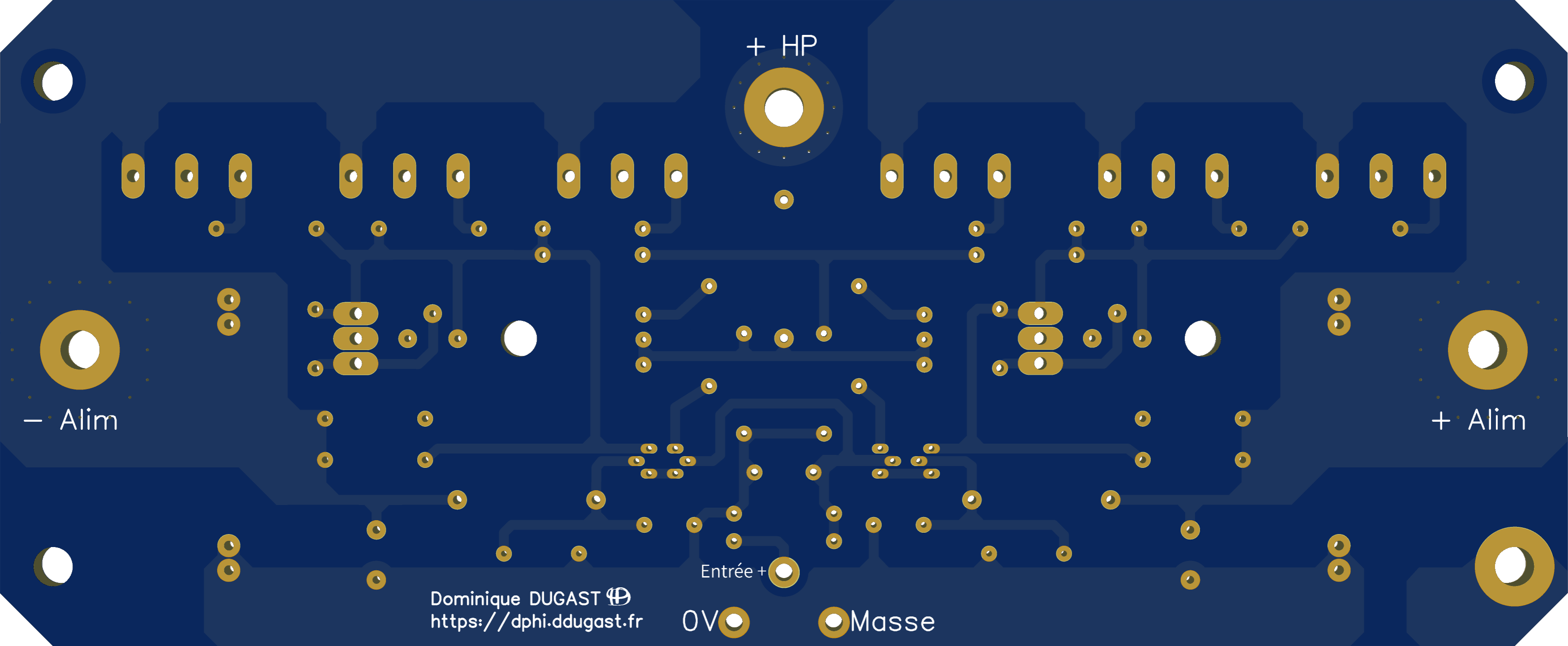 Image du circuit imprimé face cuivre