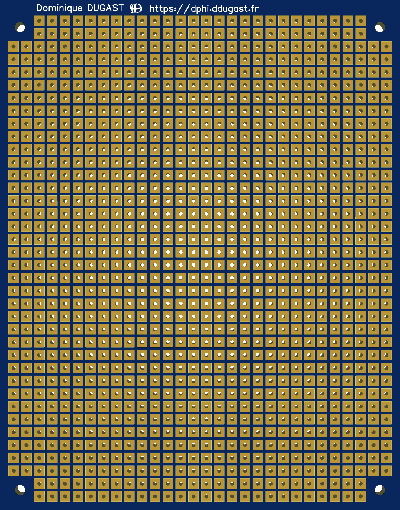 Image du circuit imprimé face cuivre